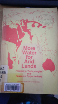 More water for arid lands : promiising technologies and reserch opportunities