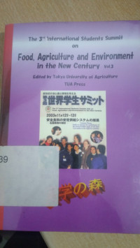 Food, agriculture and environment in the new century vol 3