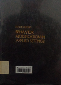 Behavior modification in applied settings