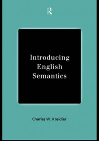 Introduction English Semantics