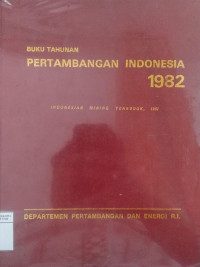 Buku tahunan pertambangan Indonesia