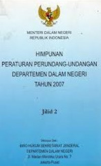 Himpunan peraturan perundang-undangan departemen dalam negeri tahun 2005   jilid 2