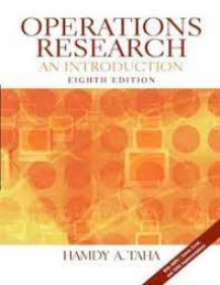Operations research an introduction