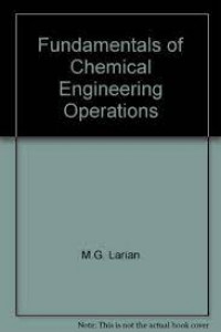Fundamentals of chemical engineering operations
