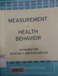 Measurement in health behavior: methods for research and evaluation